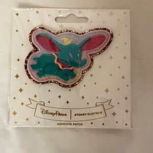 Disney Stoney clover Dumbo Patch with Pink and Blue Accents